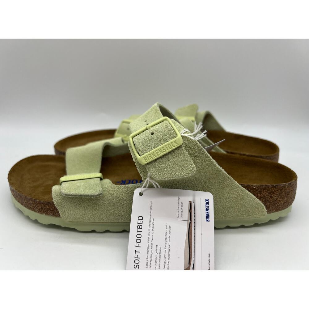 Birkenstock Arizona Soft Footbed Faded Lime Women's Size 11 New - Picture 2 of 16